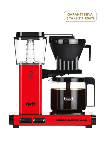KBG 741 Red Filter Coffee Maker with Glass Pot