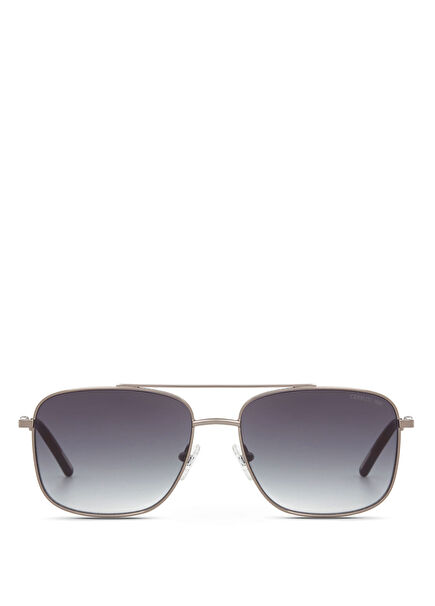 CR 80032 C4 Dikdörtgen Metalik Gri  Metal Erkek Güneş Gözlüğü