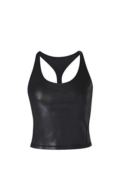 Glow Shine Siyah Kolsuz Kadın Bra Spor Atlet