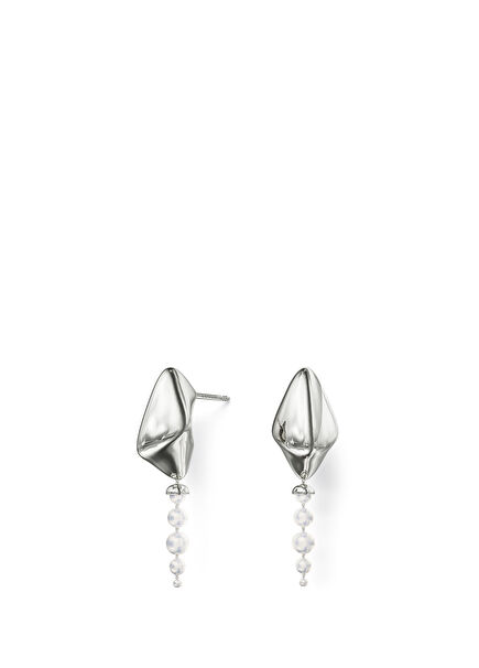 Thoe 925 Sterling Silver Women's Pearl Earrings