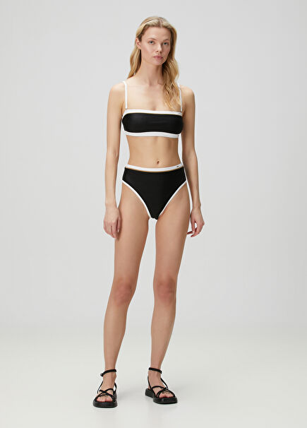 Black High Waist Bikini Bottoms