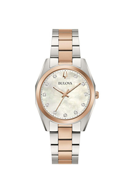 98P207 Grey Rose Gold Steel Women's Watch
