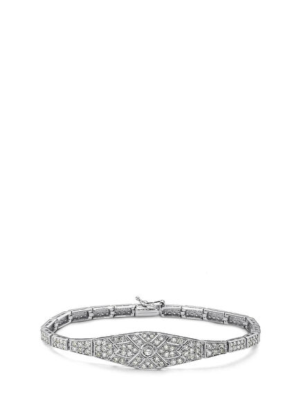 Laura Vintage 14 Ayar Altın Pırlanta Kadın Bileklik 