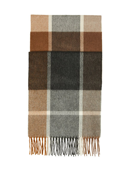 Arran Multicolor Plaid Men's Cashmere Scarf