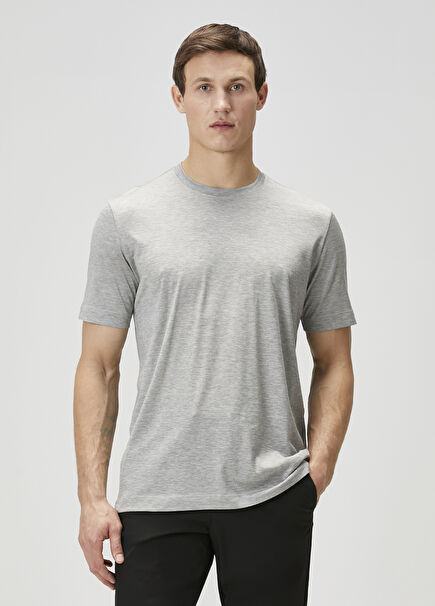 James Dark Grey Silk T-shirt