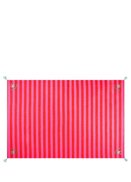 Nilüfer Pink Red Cotton Tablecloth 160 x 240 cm