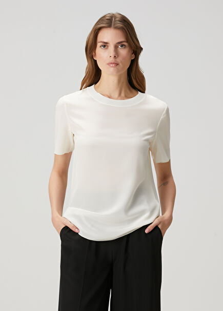 Rubin Cream Silk Blouse