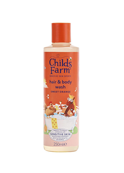 Organic Sweet Orange Extract Children's Hair and Body Shampoo 250ml