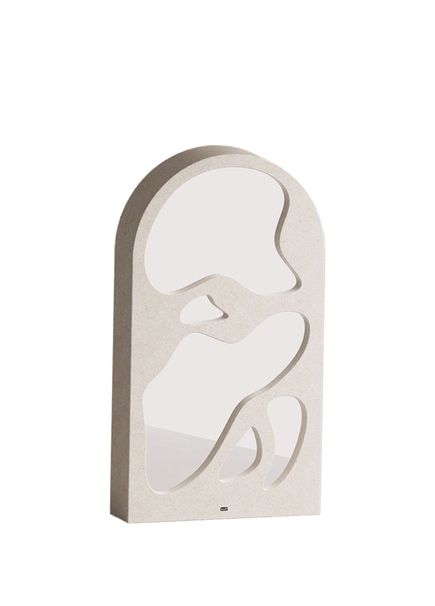 Phoebe Beige Concrete Full-Length Mirror