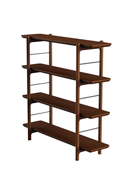 Homeland Forest Masif Meşe 3 Bölmeli Kitaplık