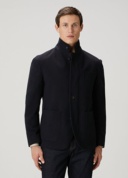Lacivert Yün Ceket
