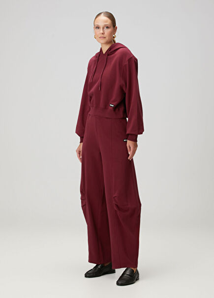 Burgundy Organic Cotton Sweatpants