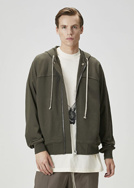 Khaki Hooded Sweatshirt