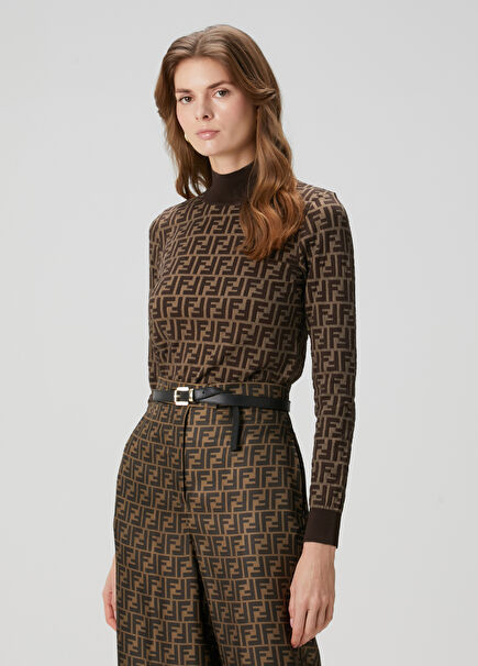 Brown Logo Sweater