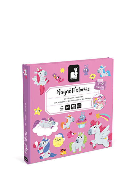 Unicorn Mıknatıslı Eğitici Aktivite Oyun Kitabı 
