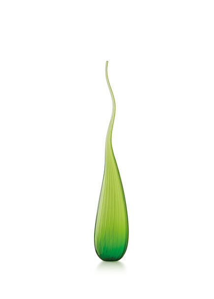 Aria Glossy Pistachio Green Glass Medium Size Vase