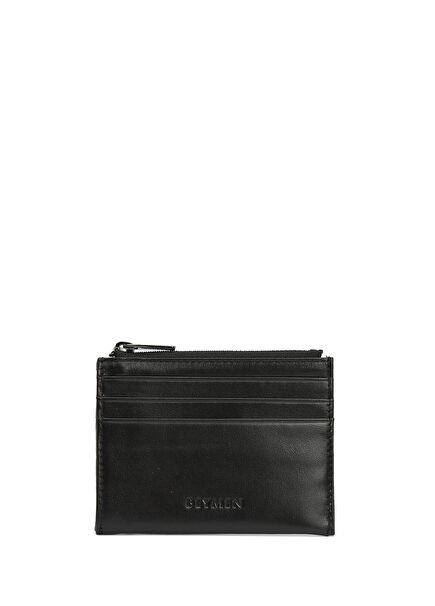Black Men's Leather Card Holder