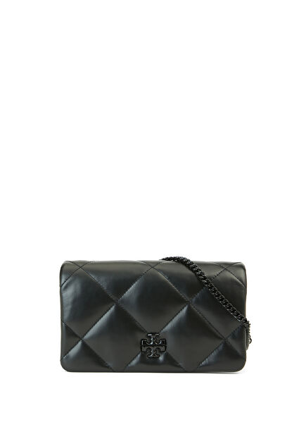 Kira Diamond Black Women's Leather Handbag