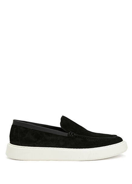 Siyah Erkek Süet Loafer