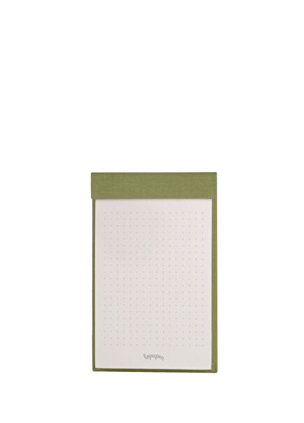 Green Olive Dotted Notebook