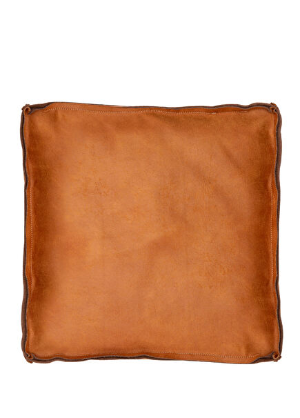 Ruston Karamel Nubuk Kumaş Façalı Kırlent 55 x 55 cm