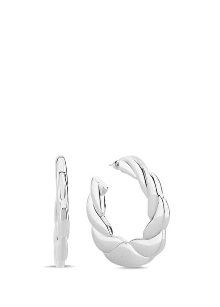 Call Me Baby Women's Silver Earrings