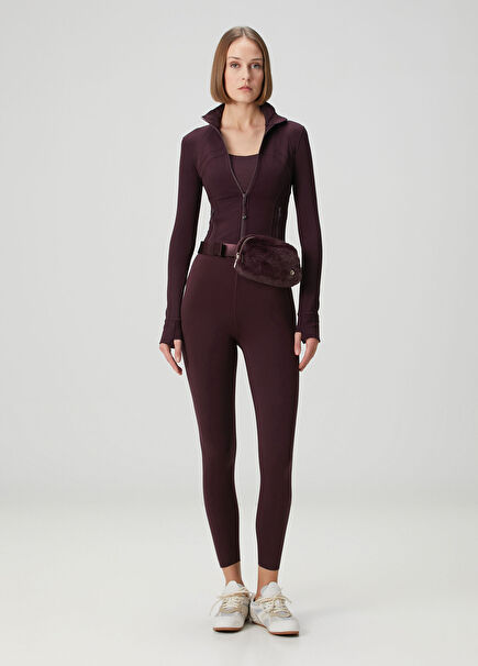 Glow Up Super High Rise Koyu Mor Tayt 25"