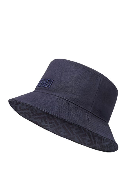 Navy Blue Reversible Women's Hat