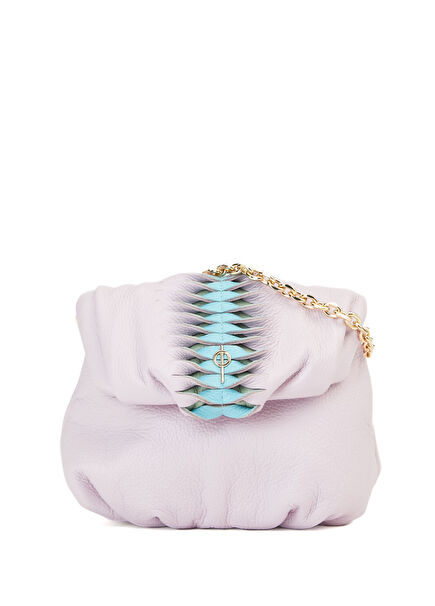 Pastel Mini Leda Pink Women's Leather Bag