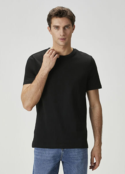 Regular Fit Siyah T-shirt