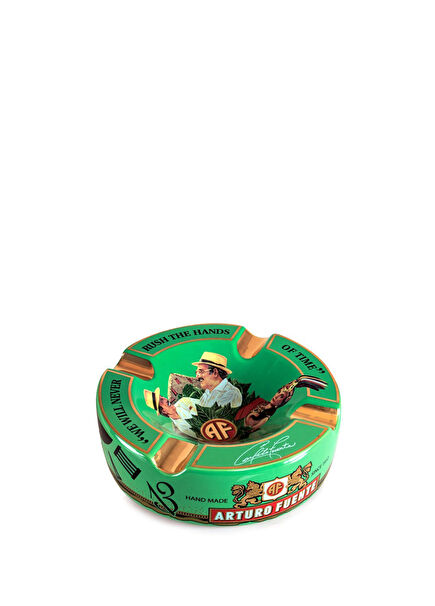 Journey El Yapımı Yeşil Seramik Puro Küllüğü