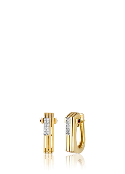 Fatale Kadın Altın Küpe