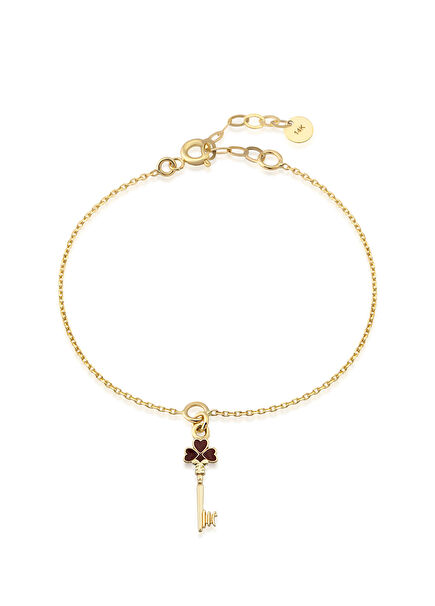 Red Key Women's Gold Bracelet