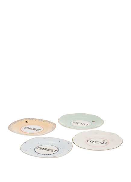 Animals 4lü Porselen Tabak Seti