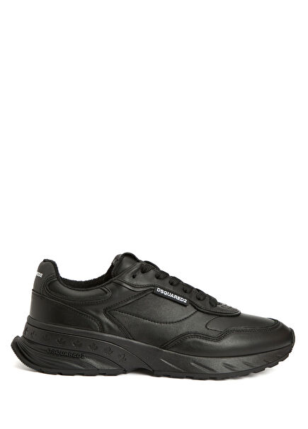 Runner Siyah Erkek Deri Sneaker