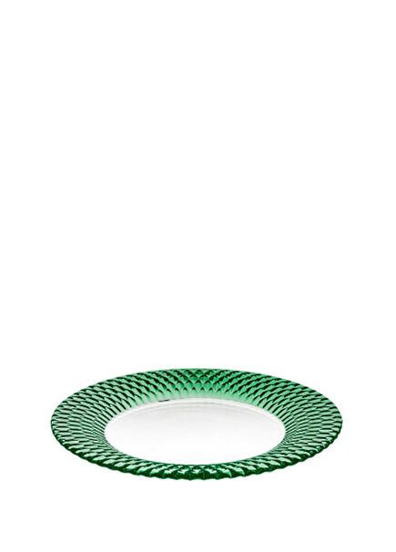 Boston Colour Yeşil Kristal Servis Tabağı 32 cm