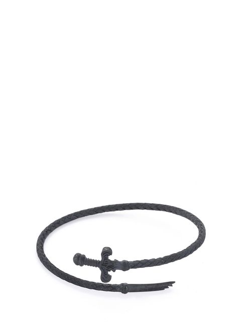 AtolyeWolf Broken Sword Bangle Erkek Oksit Gümüş Bileklik