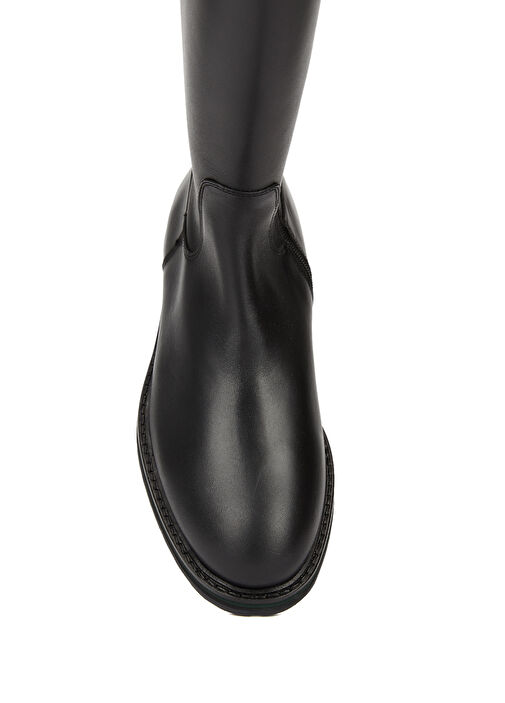 Siyah Kadın Deri Çizme - Görsel 6