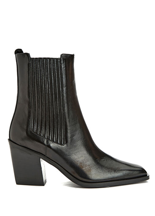 Siyah Kadın Deri Bot - Görsel 2