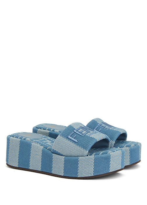 Sunshine Mavi Kadın Denim Terlik - Görsel 3