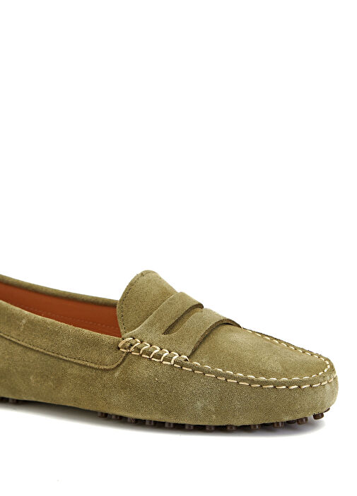 George Hogg Açık Yeşil George Hogg Rahat Günlük Kadın Süet Loafer