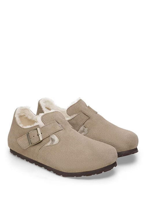 London VL Vizon Shearling Kadın Deri Loafer - Görsel 4