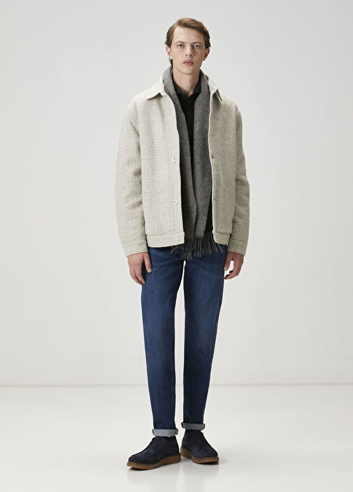 Mavi Yıkamalı Slim Fit Jean Pantolon