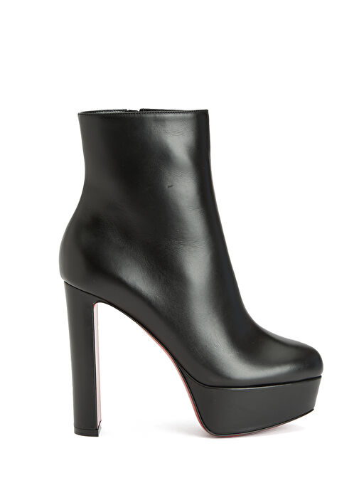 Loo Siyah Kadın Deri Bot - Görsel 2