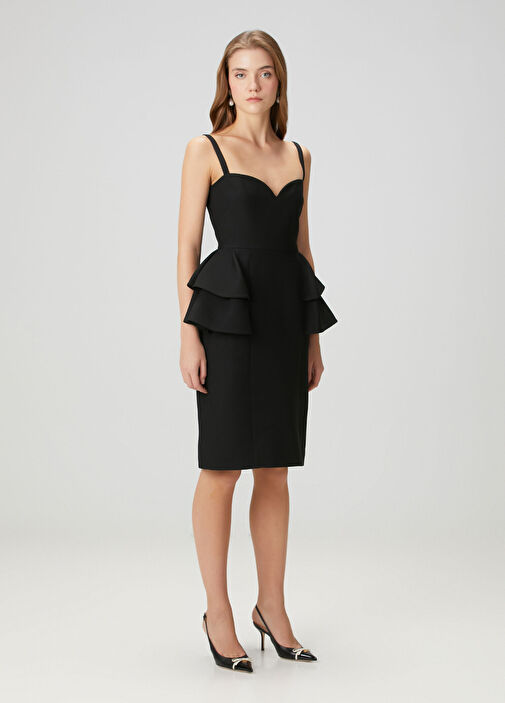 valentino black cocktail dress Valentino Garavani Beaded Midi Dress | Black