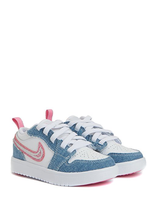 Jordan 1 Low ALT SE Mavi Çocuk Sneaker - Görsel 3