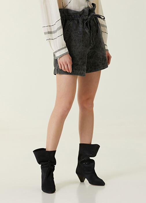 Etoile Isabel Marant - Ipolyte Anthracite Jean Shorts
