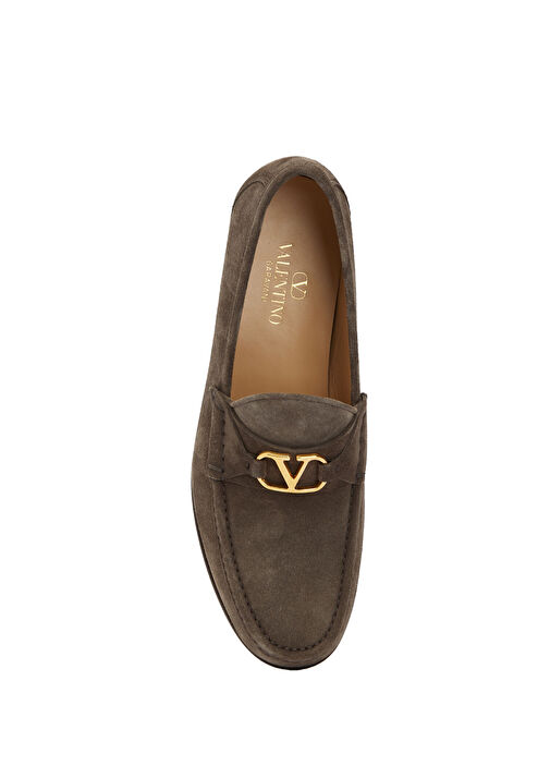 Valentino Garavani Kahverengi Valentino Garavani Süet Erkek Loafer
