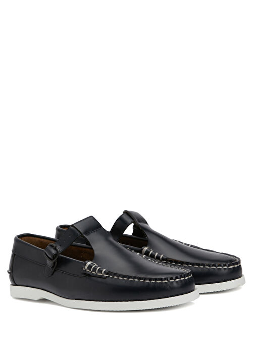 Alber Lacivert Erkek Deri Loafer - Görsel 3