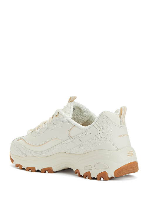 D'lites Beyaz Kadın Deri Sneaker - Görsel 4
